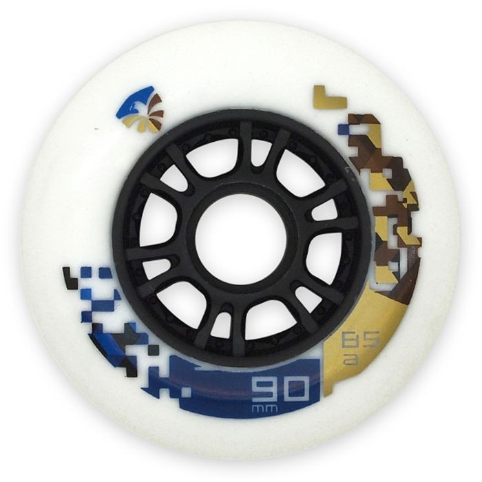 FE Shr Speed Wht 85A Inline Skate Wheel 3 lü Set