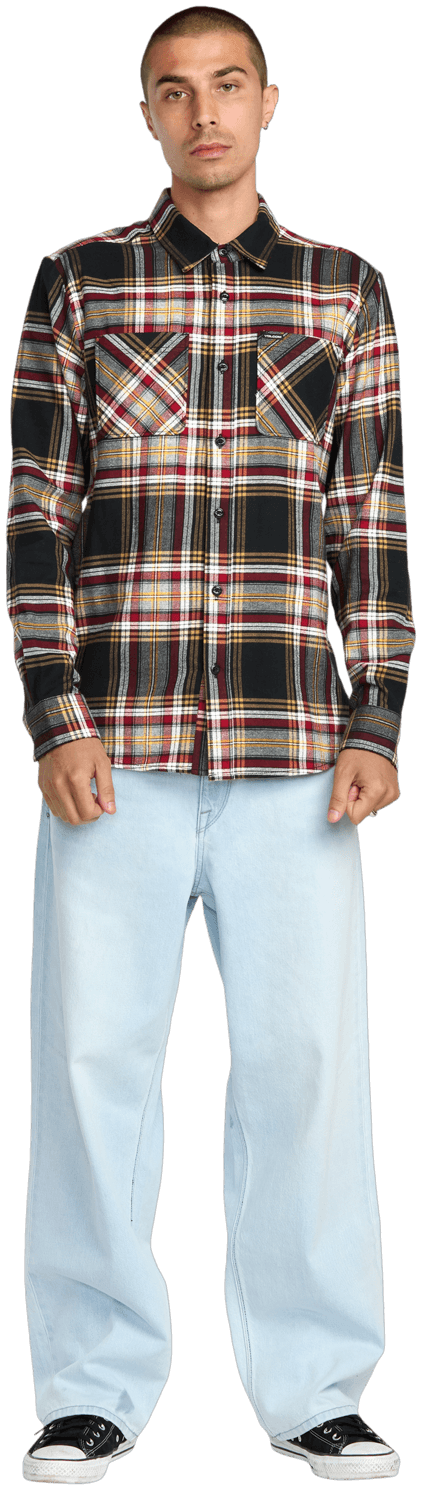 Volcom Netastone Flannel Ls Aqk Tişört
