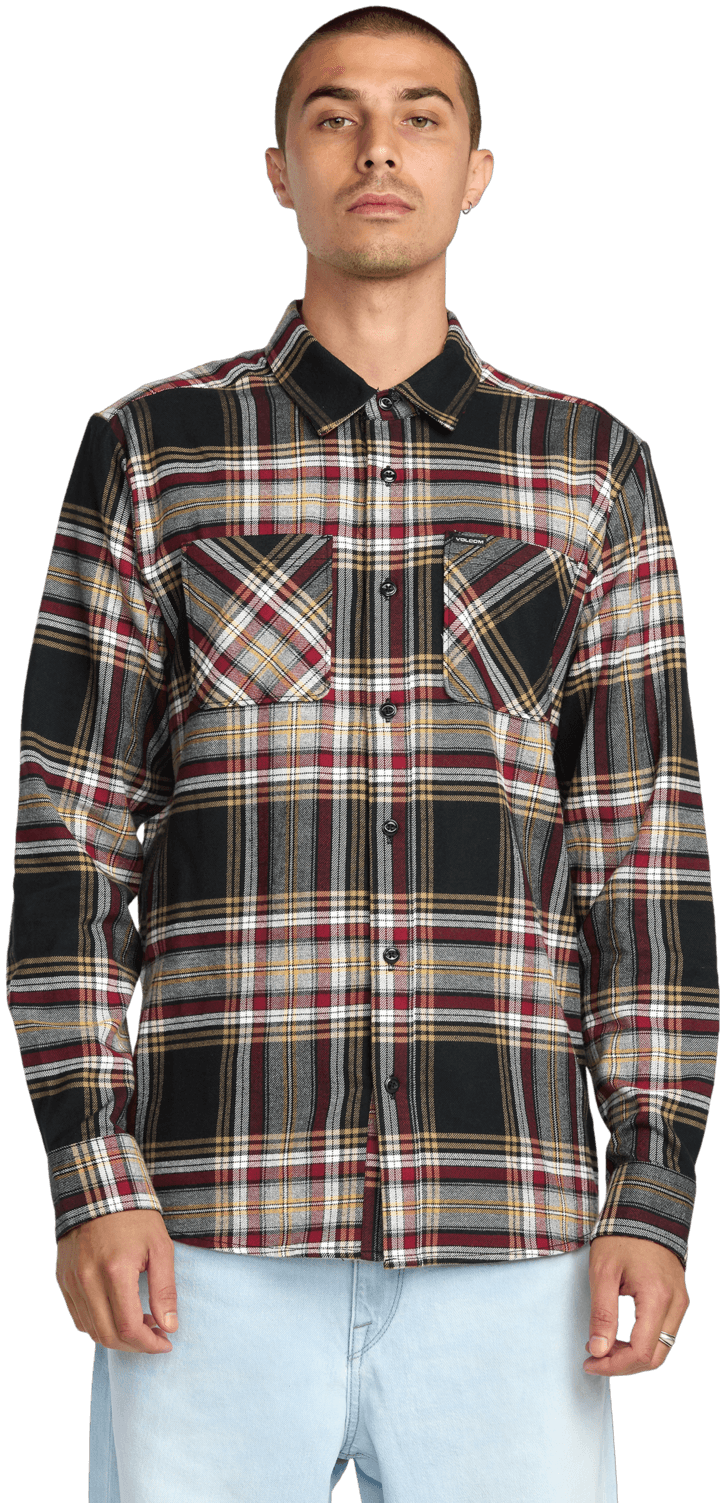 Volcom Netastone Flannel Ls Aqk Tişört