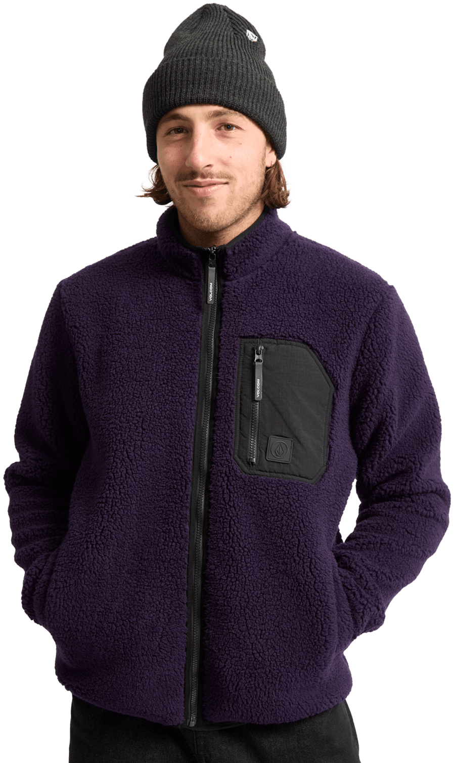 Volcom Muzzer Fuzzar Zip Dpl Sweatshirt