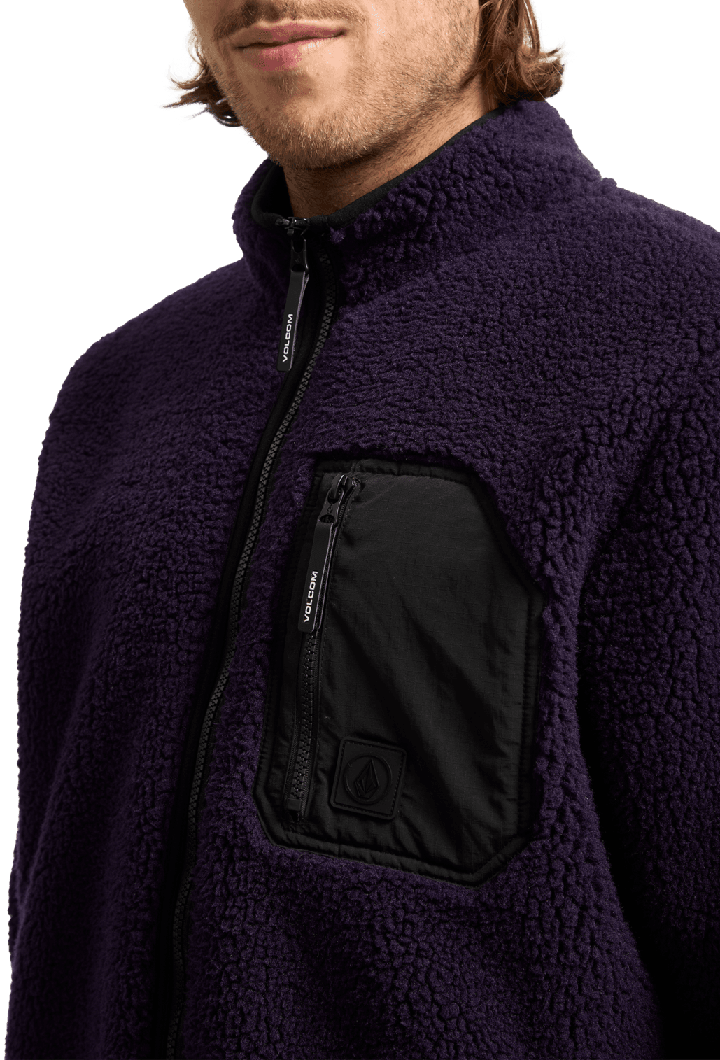 Volcom Muzzer Fuzzar Zip Dpl Sweatshirt