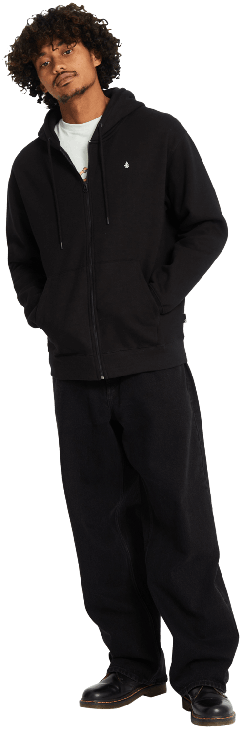 Volcom Single Stone Zip Blk Sweatshirt