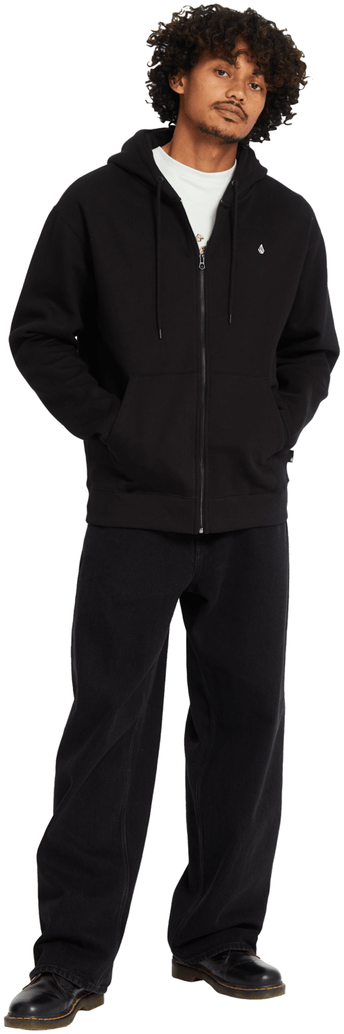 Volcom Single Stone Zip Blk Sweatshirt
