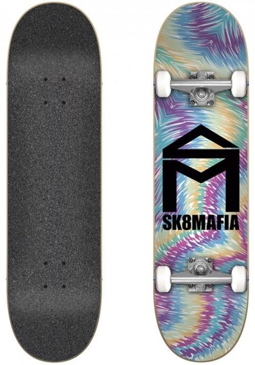 Sk8Mafia 7,87 House Logo Tie Dye Complete Skateboard