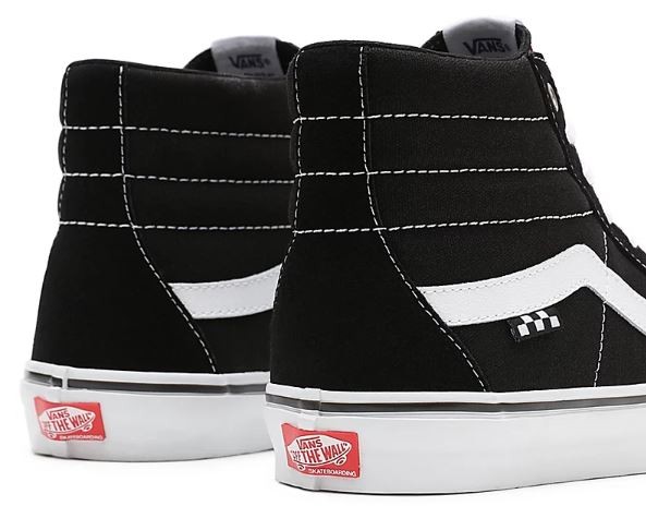 Vans Skate Sk8 Hi Blk Wht Ayakkabı