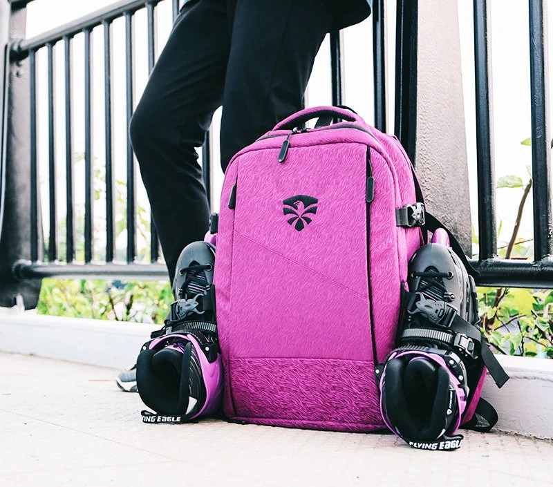 Flying Eagle Movement Dark Pink Backpack