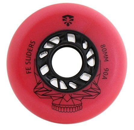 FE Slider Red 90A 80mm Paten Tekerleği  4 lü Set