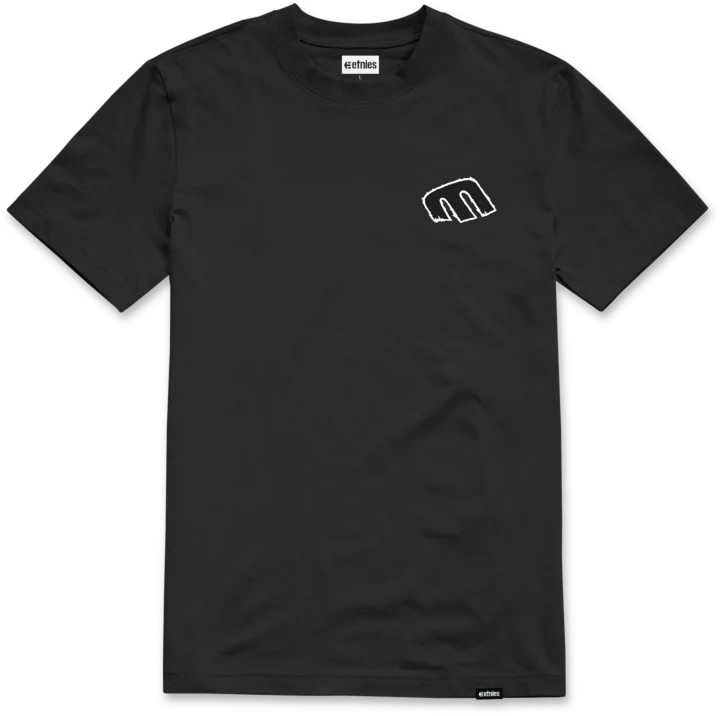 Etnies Rebel E Blk Wht Tişört