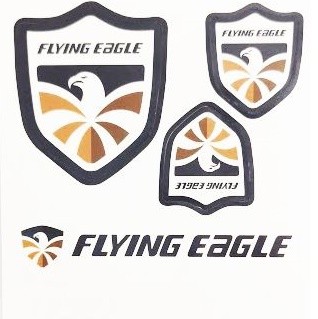 Flying Eagle 8cm x 8cm Tek Sticker