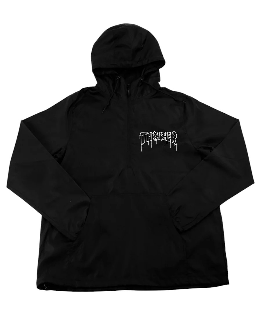 Thrasher One Liner Anorak Black Mont