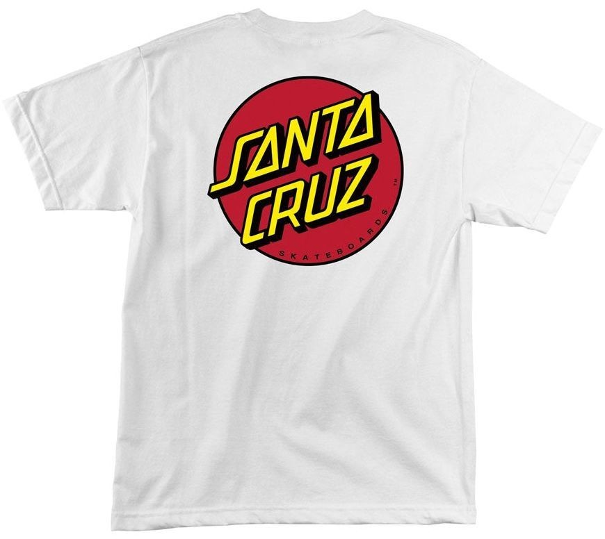 Santa Cruz Dot Wht Tişört