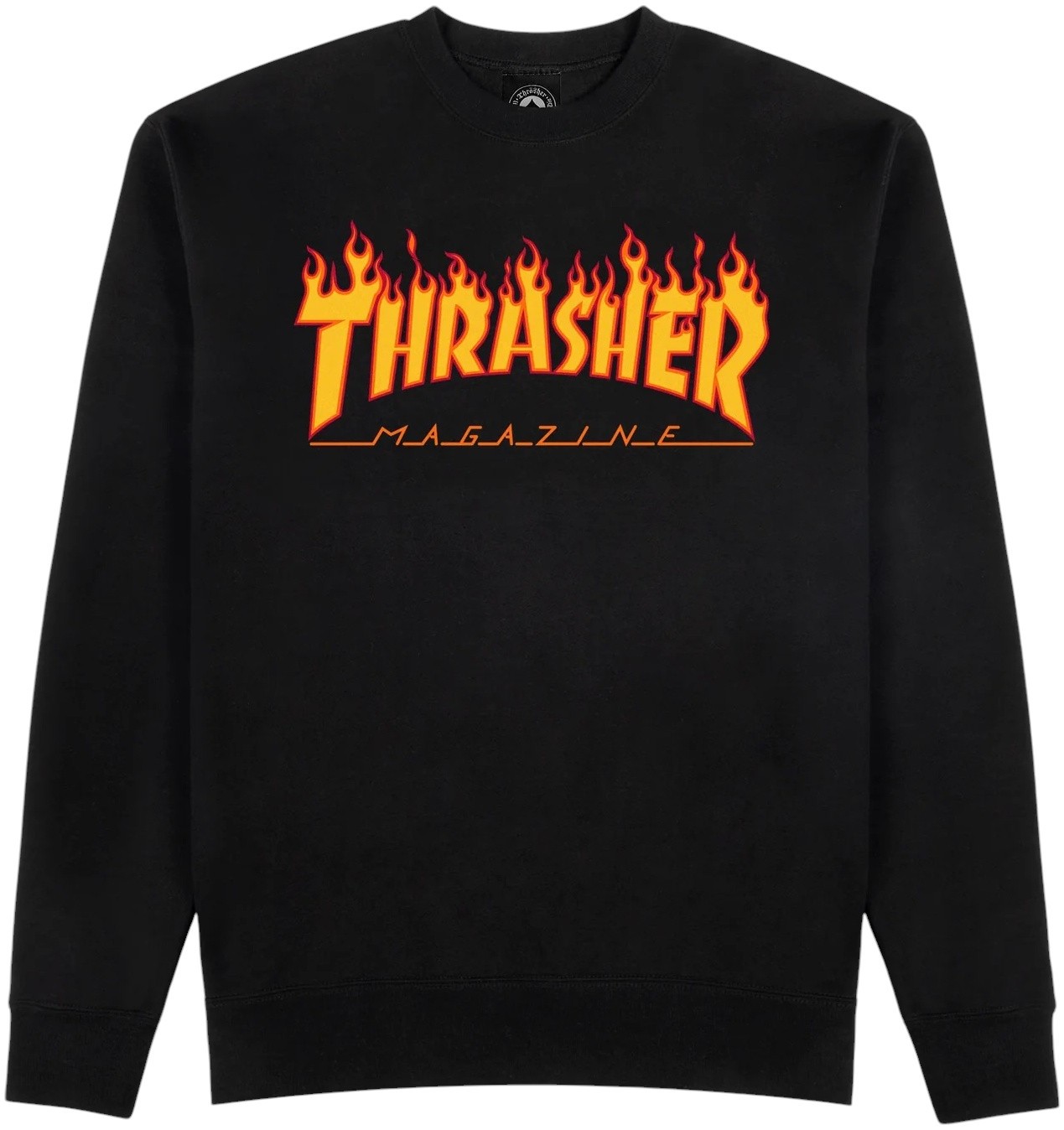 Thrasher Flame Crewneck Blk Sweatshirt