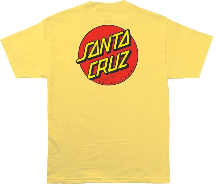 Santa Cruz Dot Chest Banana Crm Tişört