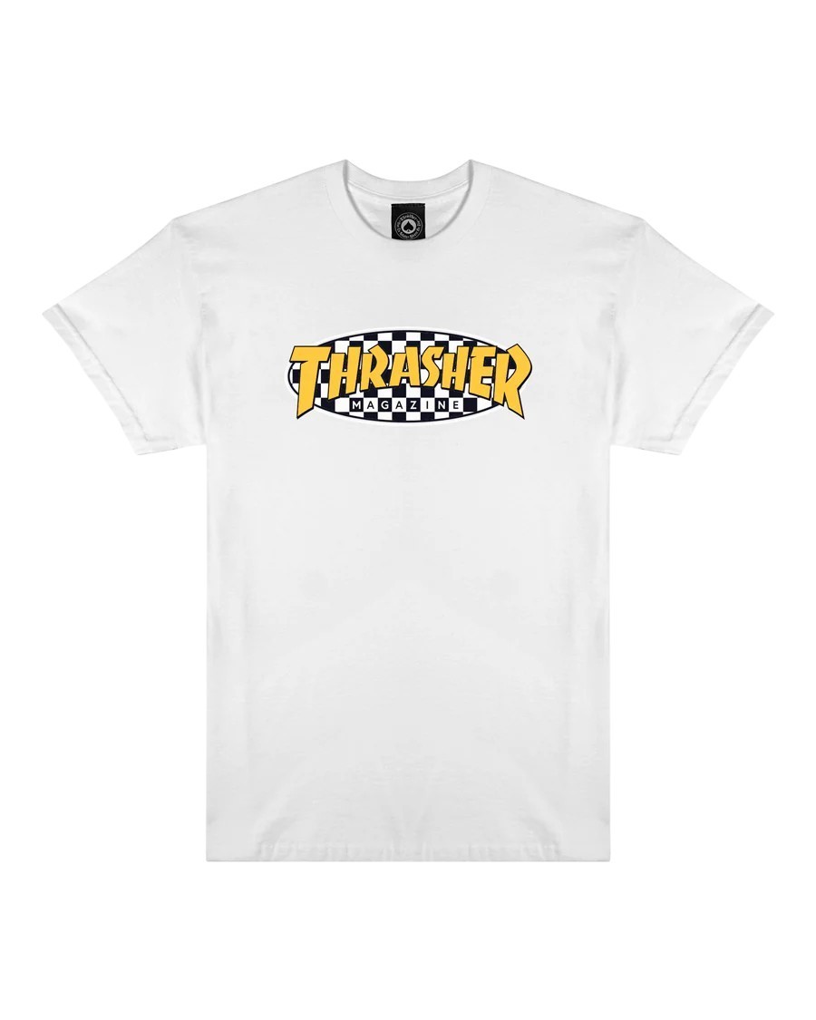 Thrasher Checkered Oval White Tişört