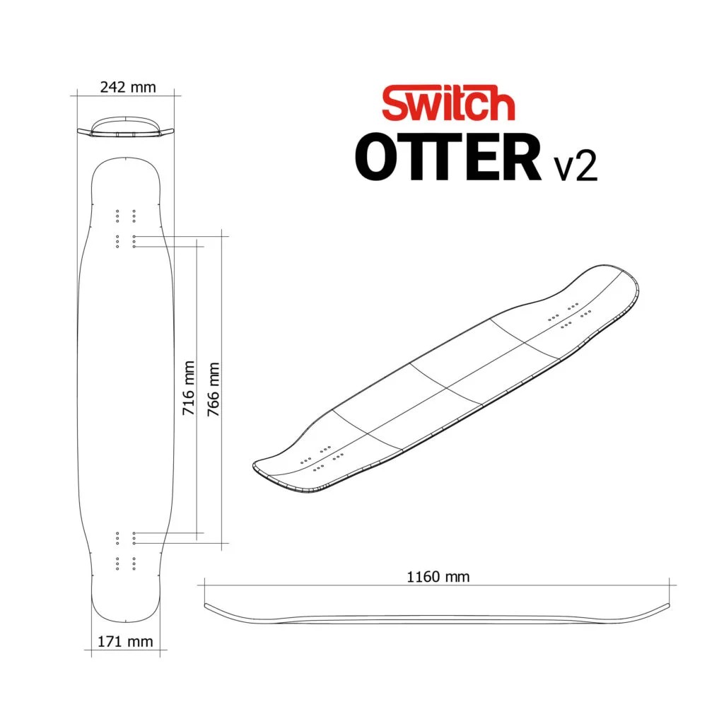 Switch Otter V2 Twirl 46" Dancing Longboard