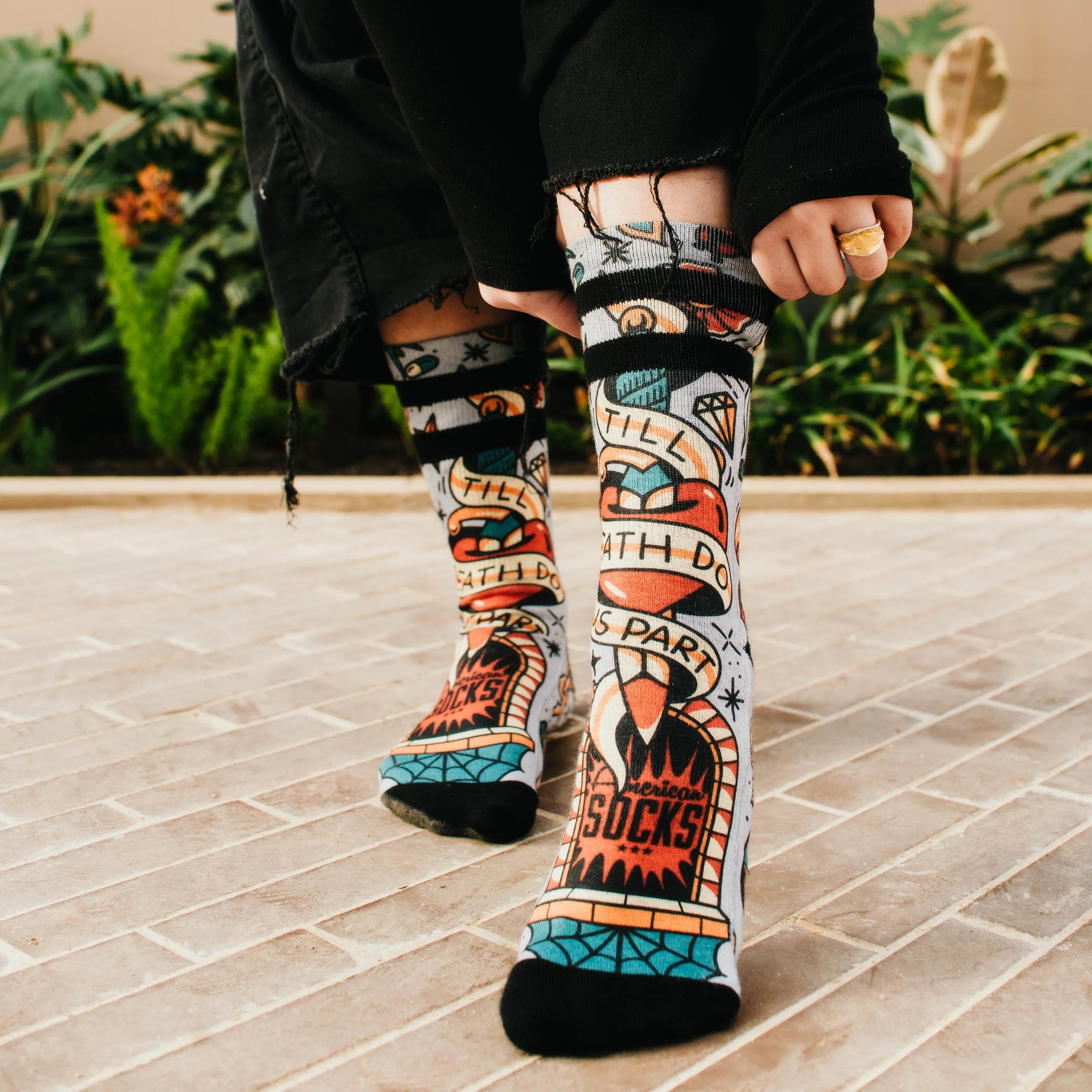 American Socks Till Death Mid High Sg Çorap