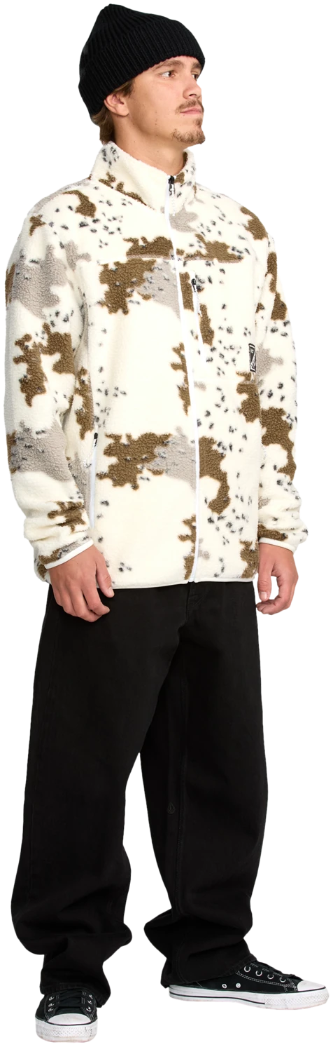 Volcom Nels Zip Wh Erkek Snowboard Sweatshirt