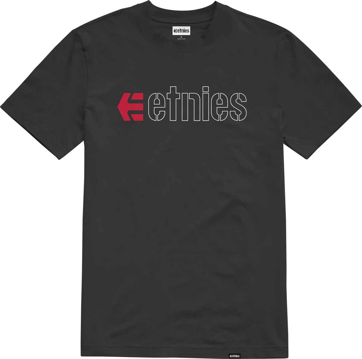 Etnies Ecorp Blk Rd Wht Tişört