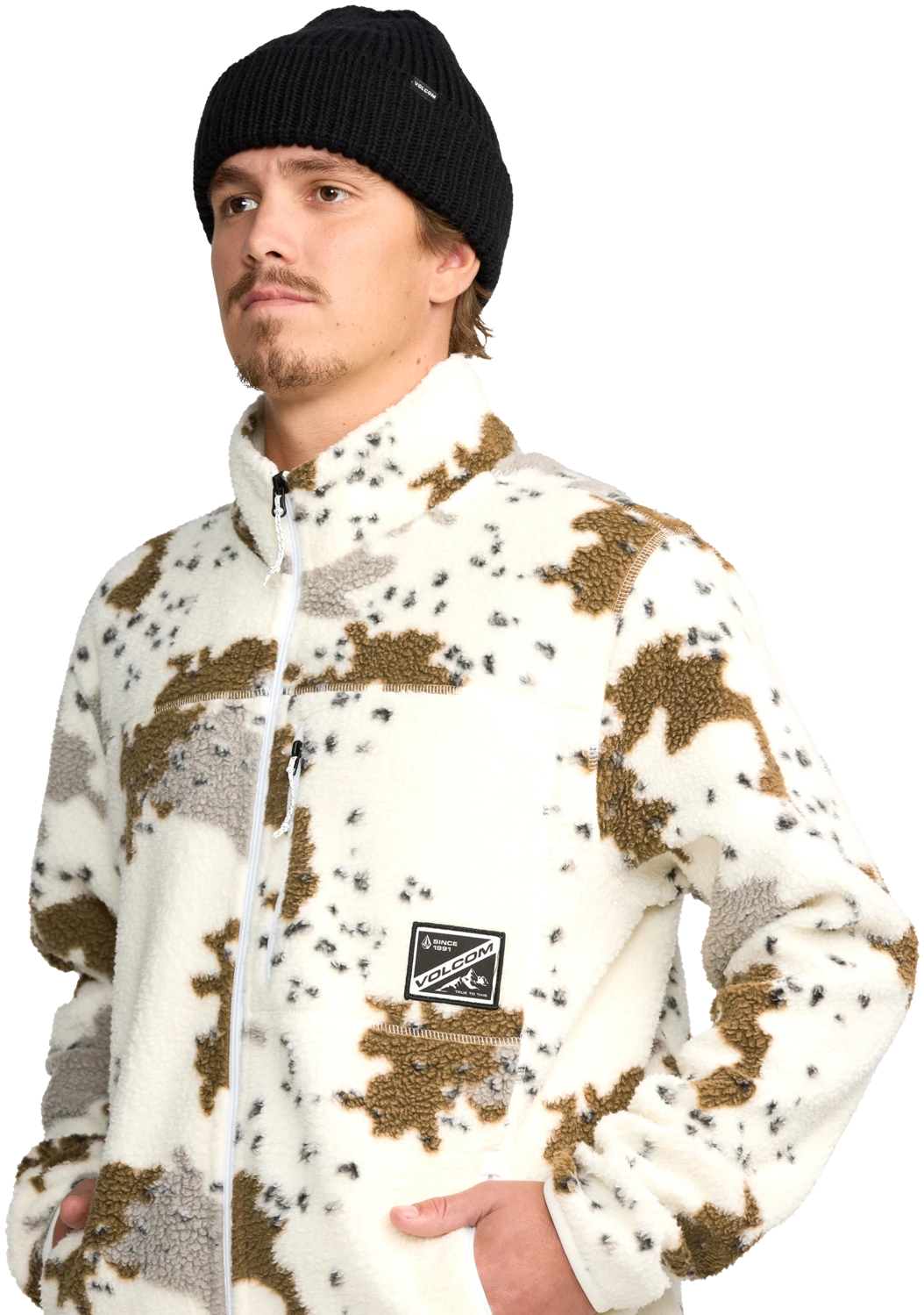 Volcom Nels Zip Wh Erkek Snowboard Sweatshirt