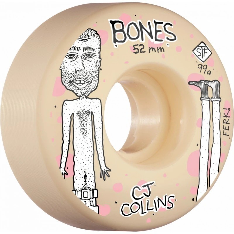 Bones Collins Ferk 52mm 99A Kaykay Tekerlek Seti