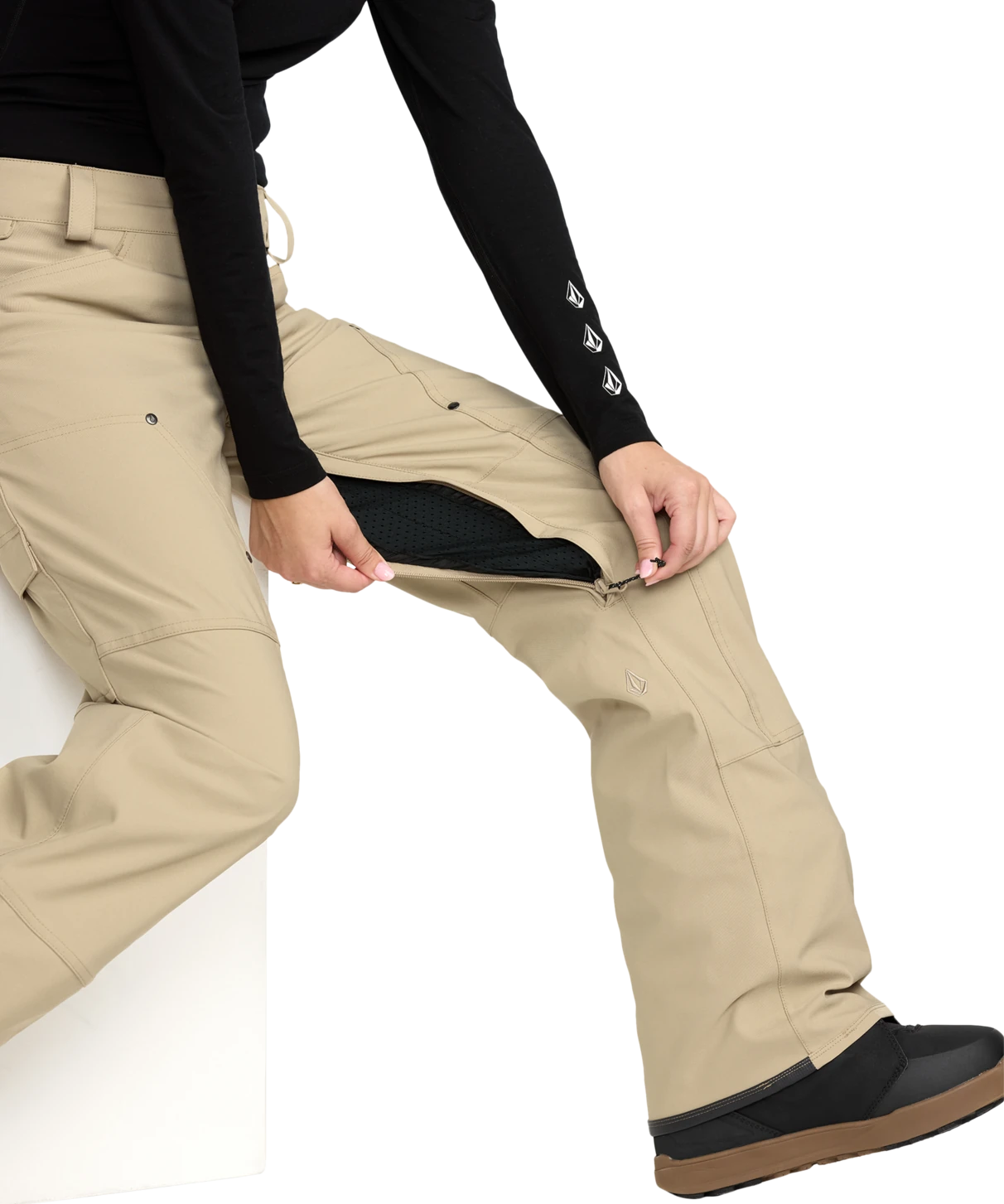 Volcom Pollock Oat Kadın Snowboard Pantolon