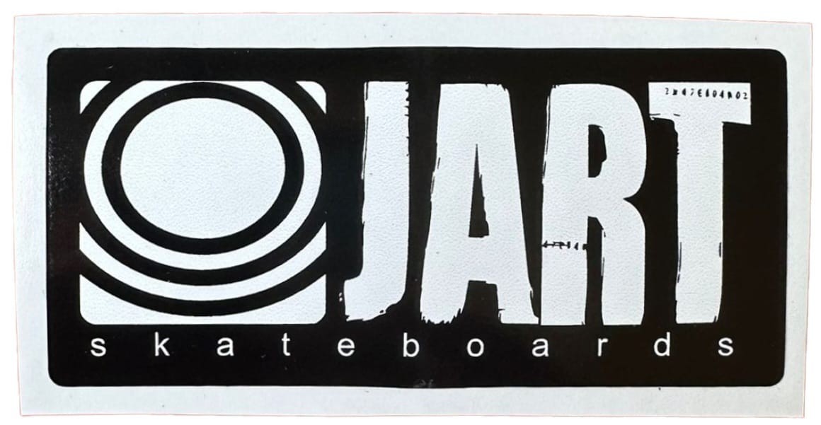 Jart Black 9cm x 4cm Tek Sticker