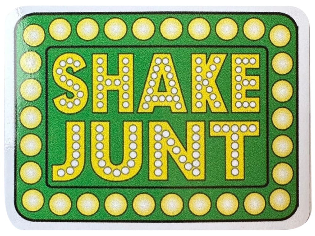 Shakejunt Green 7cm x 5cm Tek Sticker