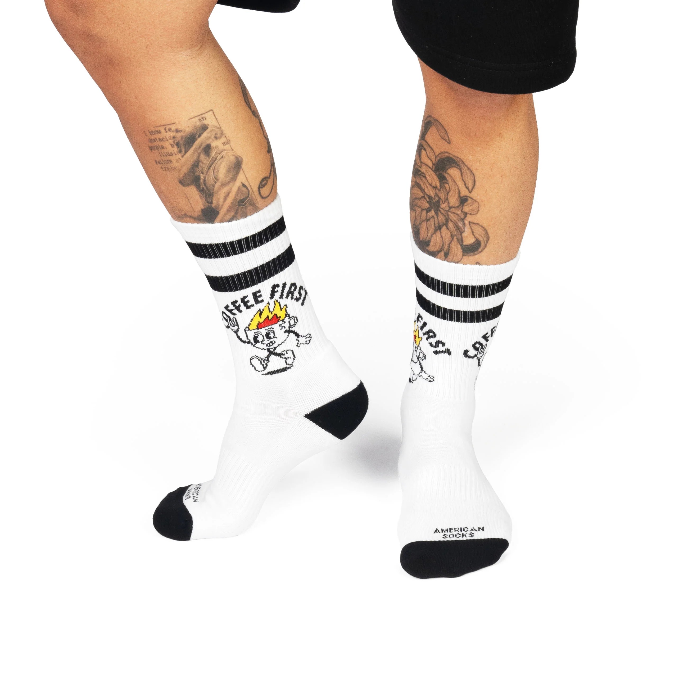 American Socks Coffee First Mid High Çorap