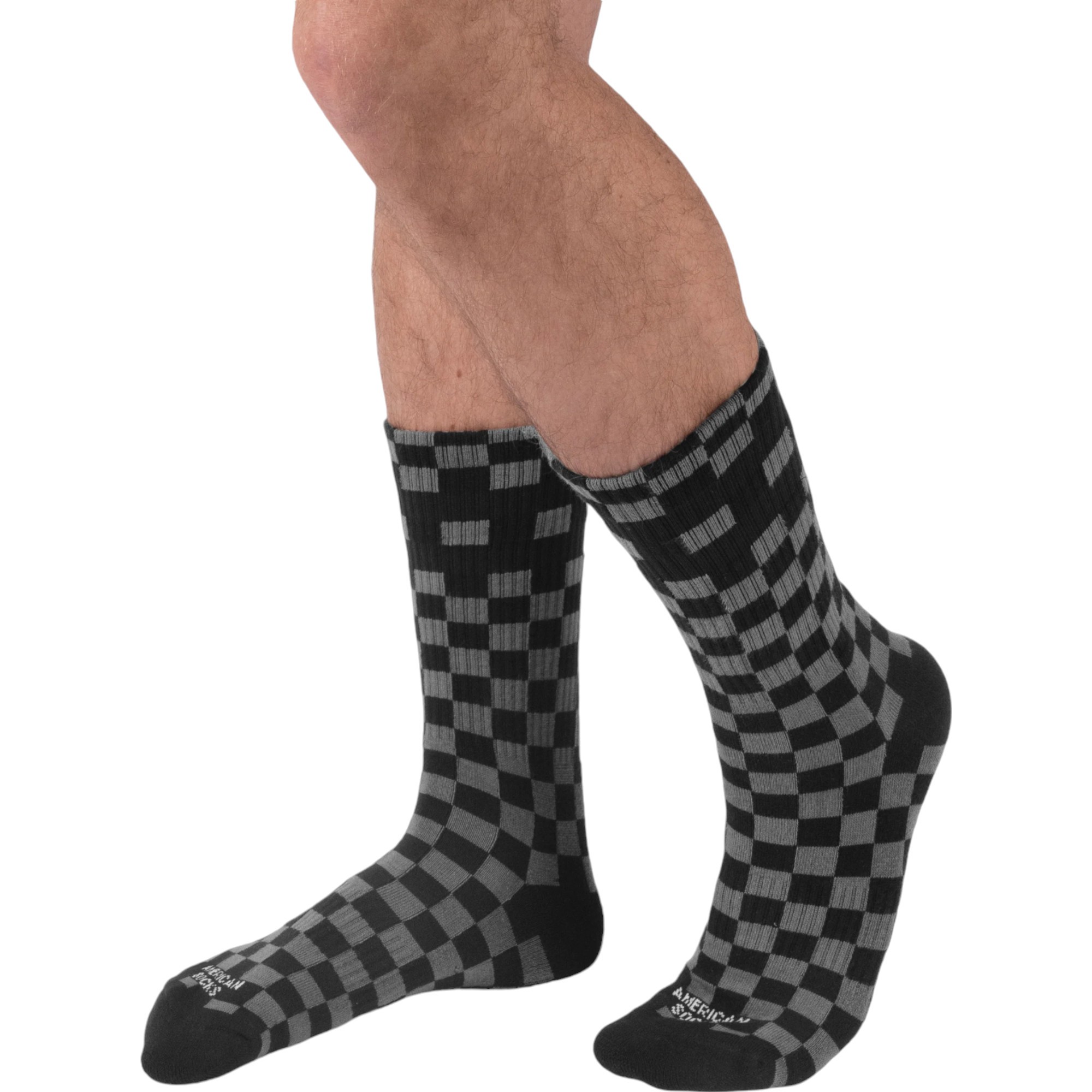 American Socks Checker Bg Mid High Çorap