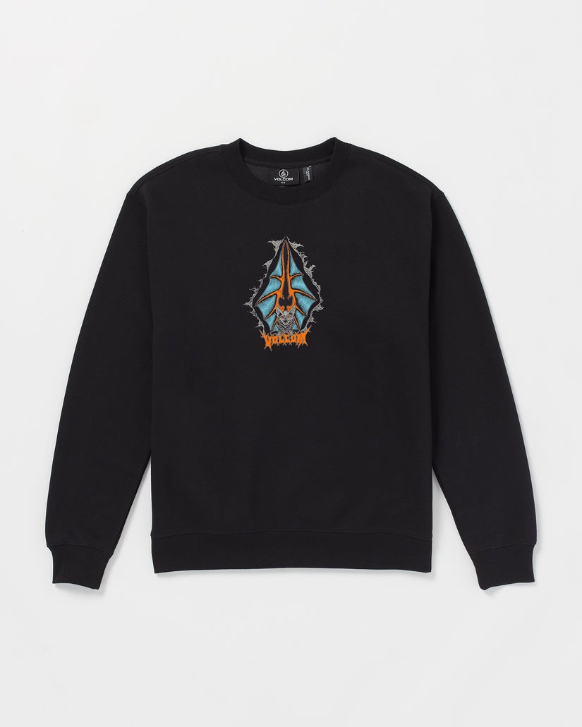 Volcom Watanite Crew Blk Sweatshirt