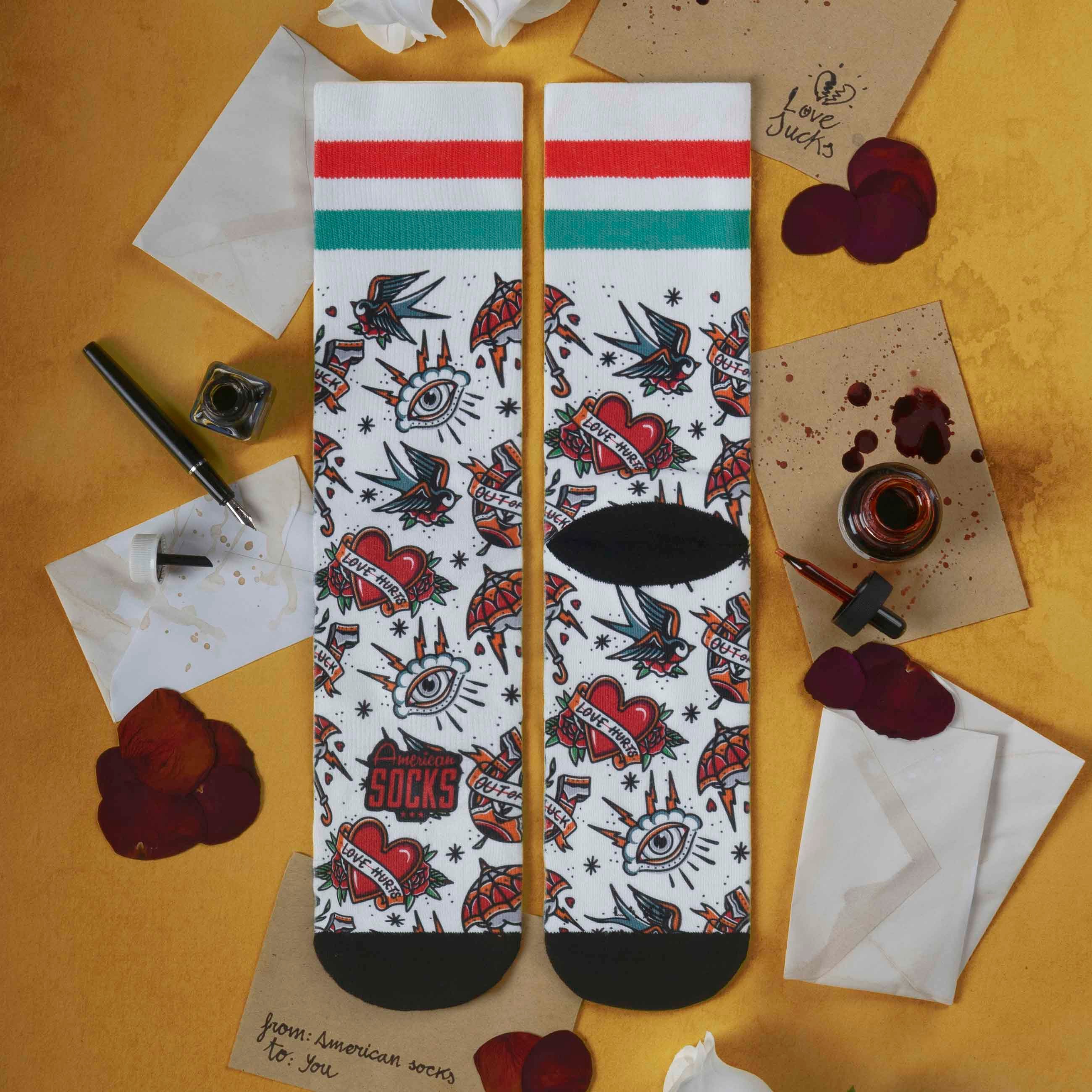 American Socks Love Hurts Mid High Sg Çorap