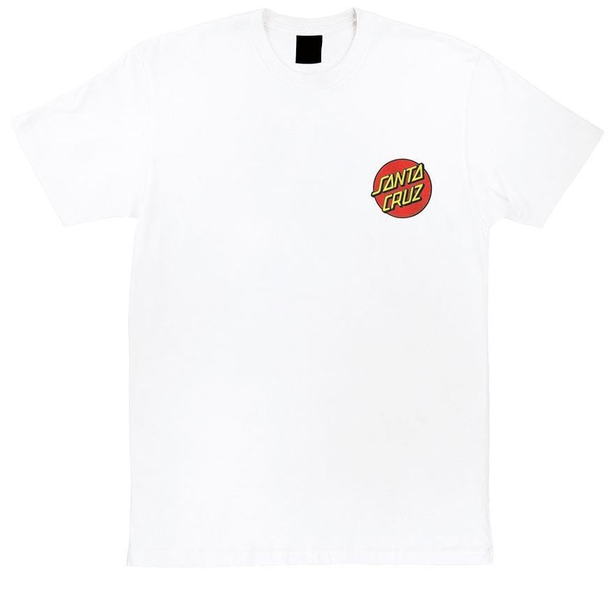 Santa Cruz Dot Chest Wht Tshirt