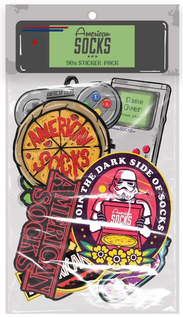 American Socks 90s Sticker Seti