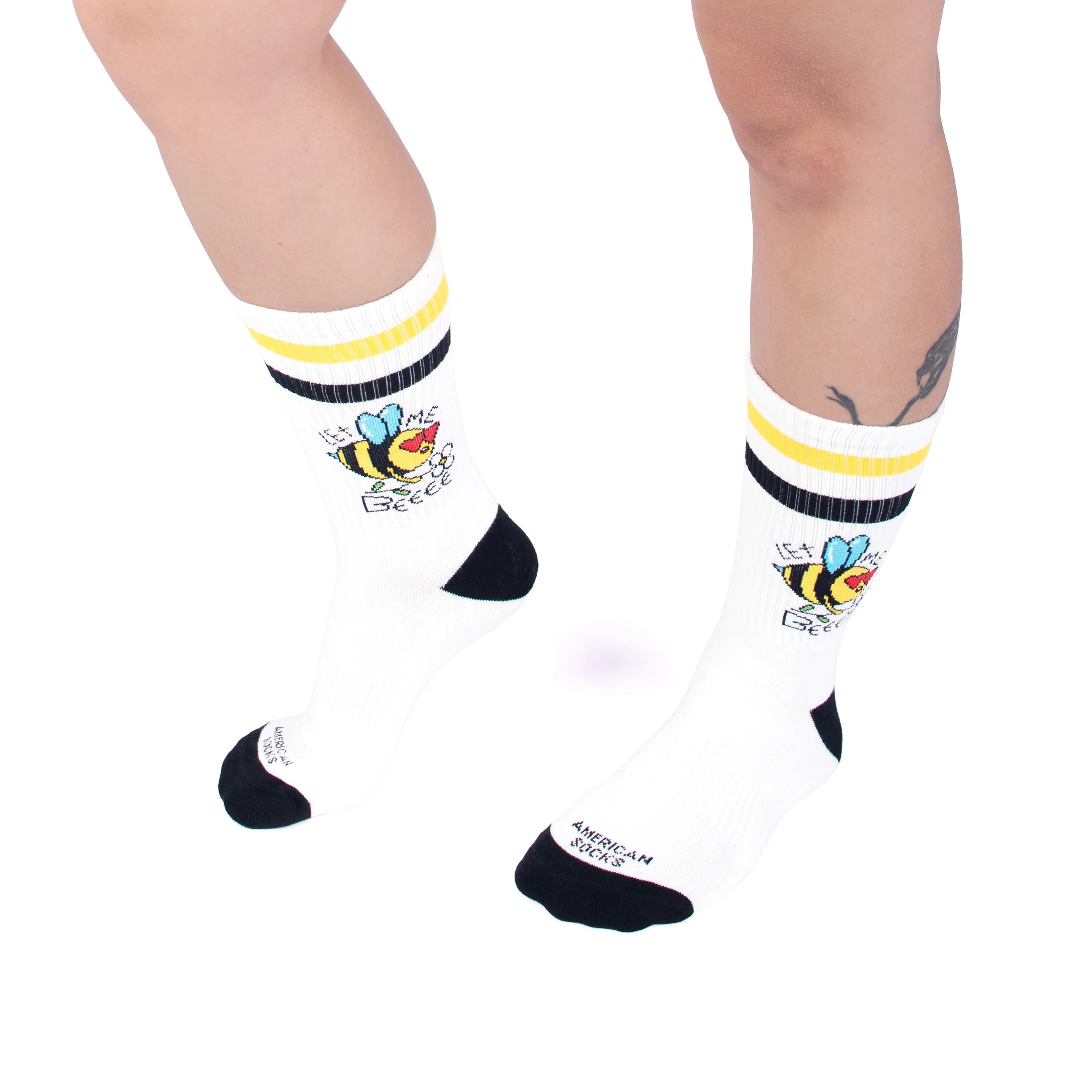 American Socks Let me Bee Mid High Çorap
