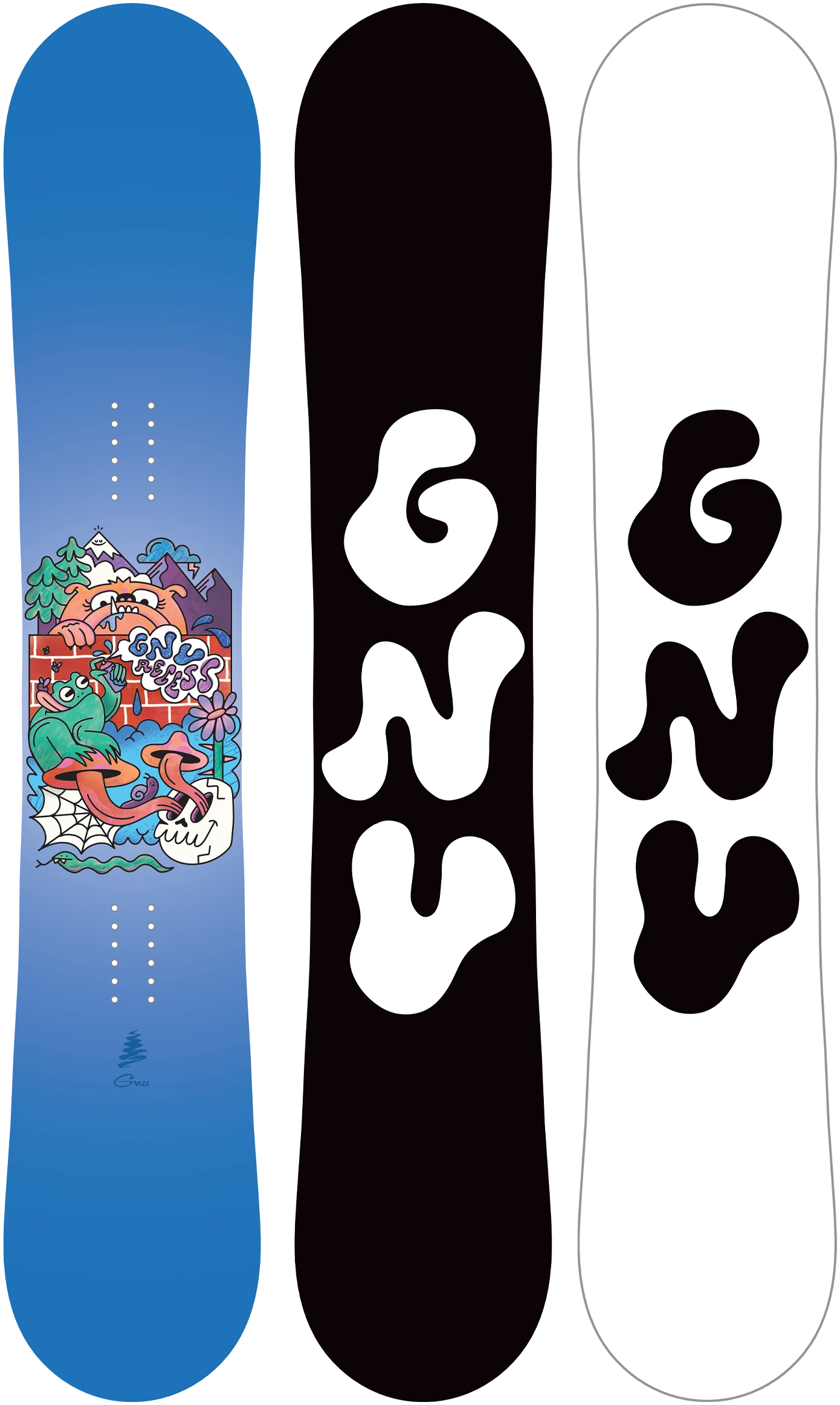 Gnu Recess 2025 K Çocuk Snowboard Bağlama Seti