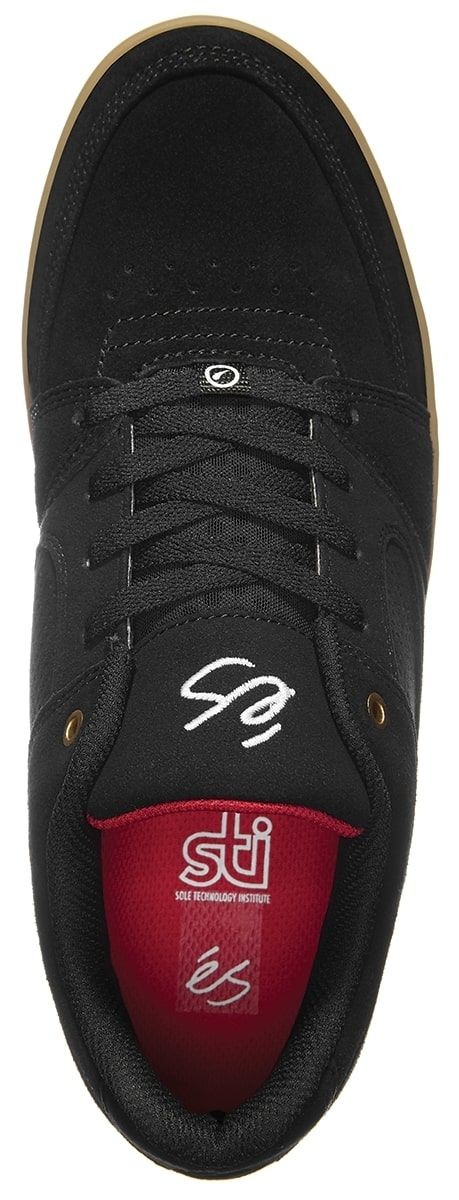 Es Accel Slim Black Gum Shoes