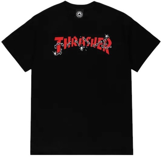 Thrasher Chains By Daniel Shepard Blk Tişört