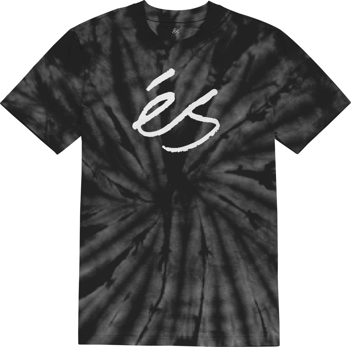 Es Script Tye Dye Blk Tişört