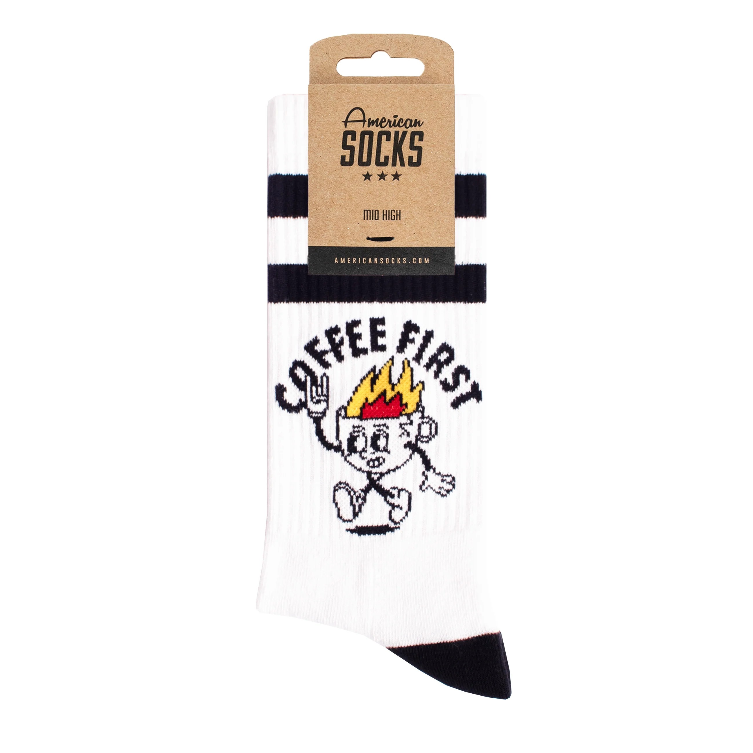 American Socks Coffee First Mid High Çorap