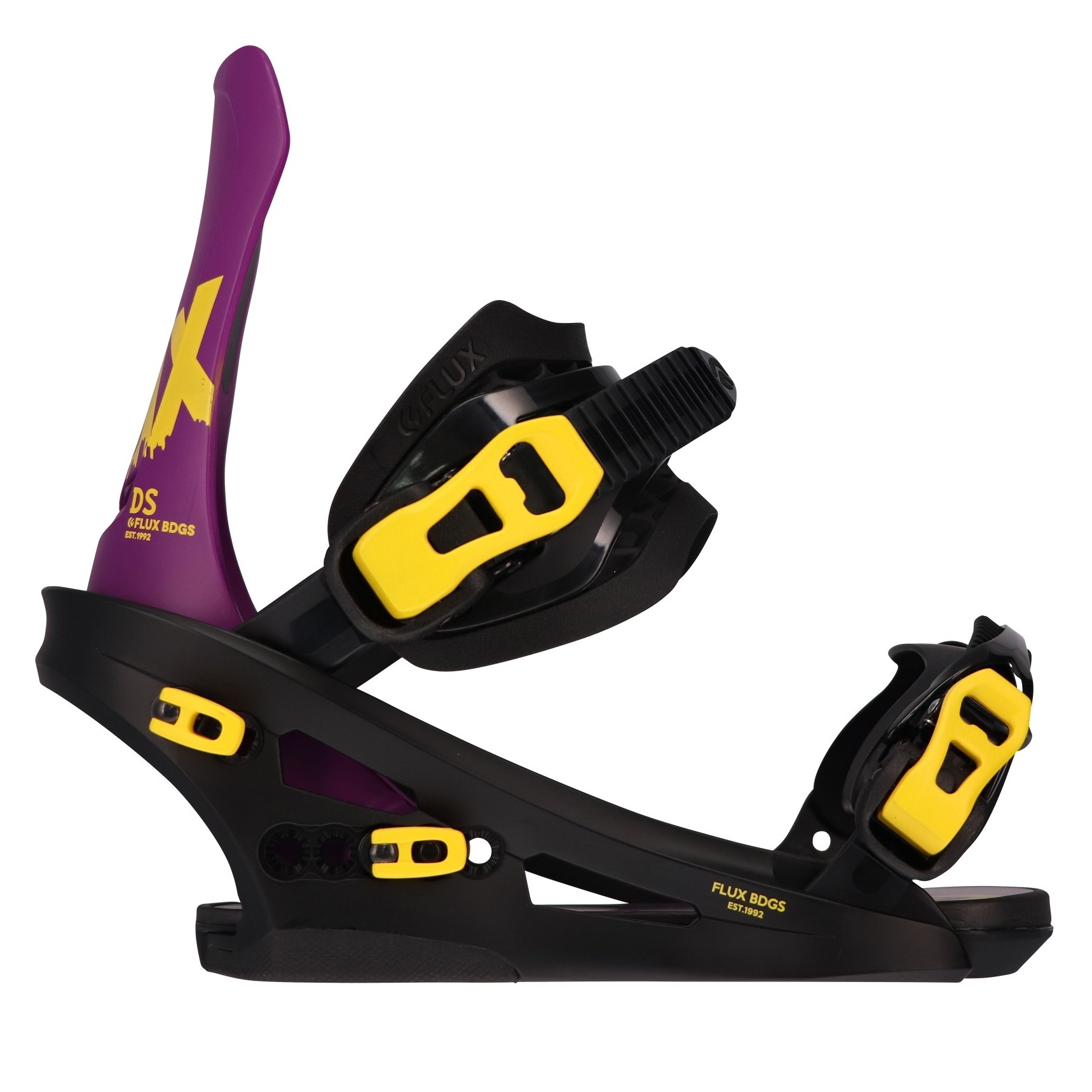 Flux Ds Yellow Purple Snowboard Binding