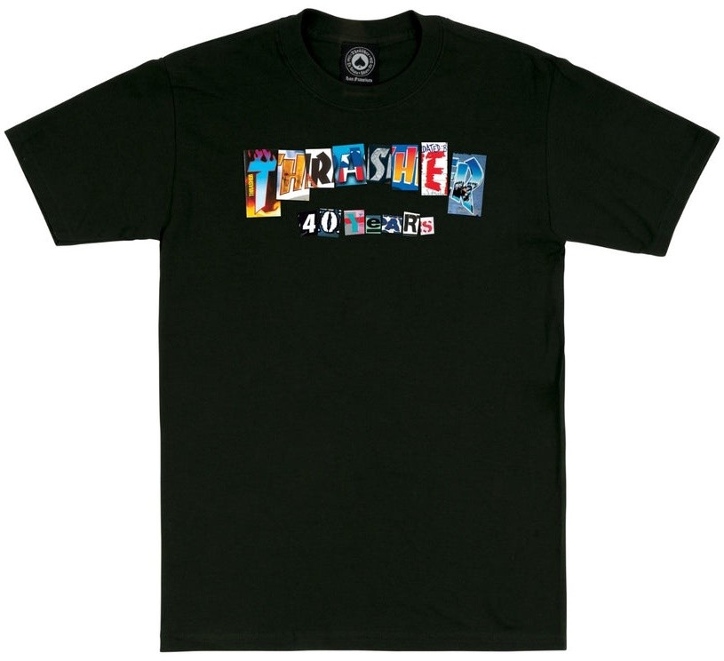 Thrasher 40 Years Black Tişört