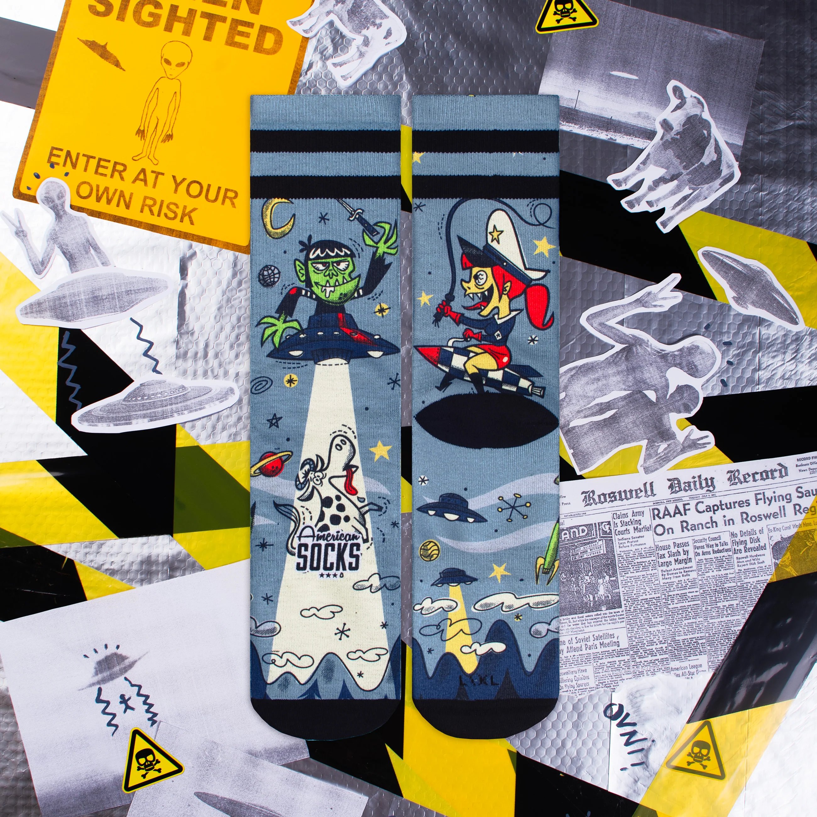 American Socks Alien Sntch Mid High Sg Çorap