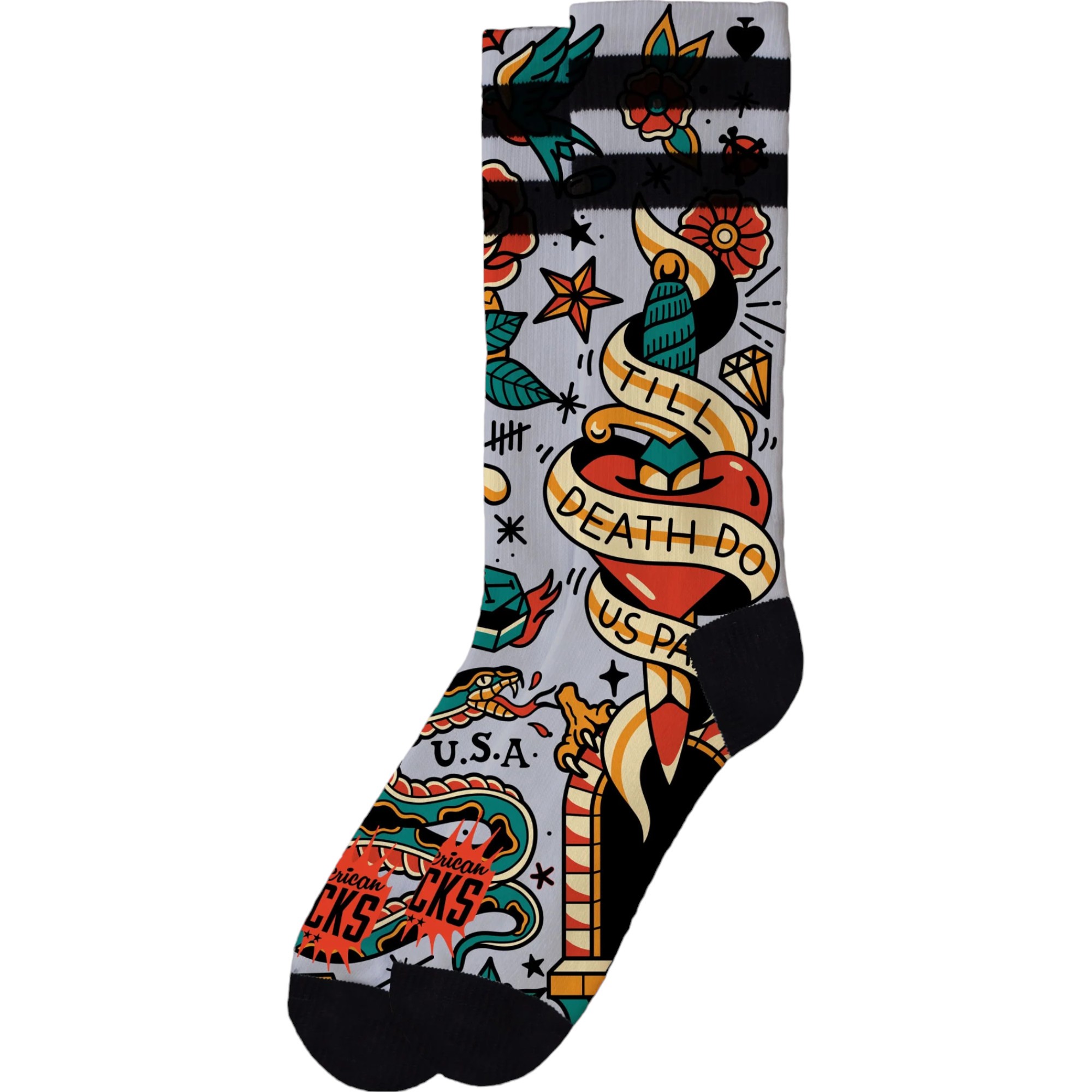 American Socks Till Death Mid High Sg Çorap