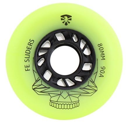 FE Slider Green 90A 80mm Paten Tekerleği 4 lü Set