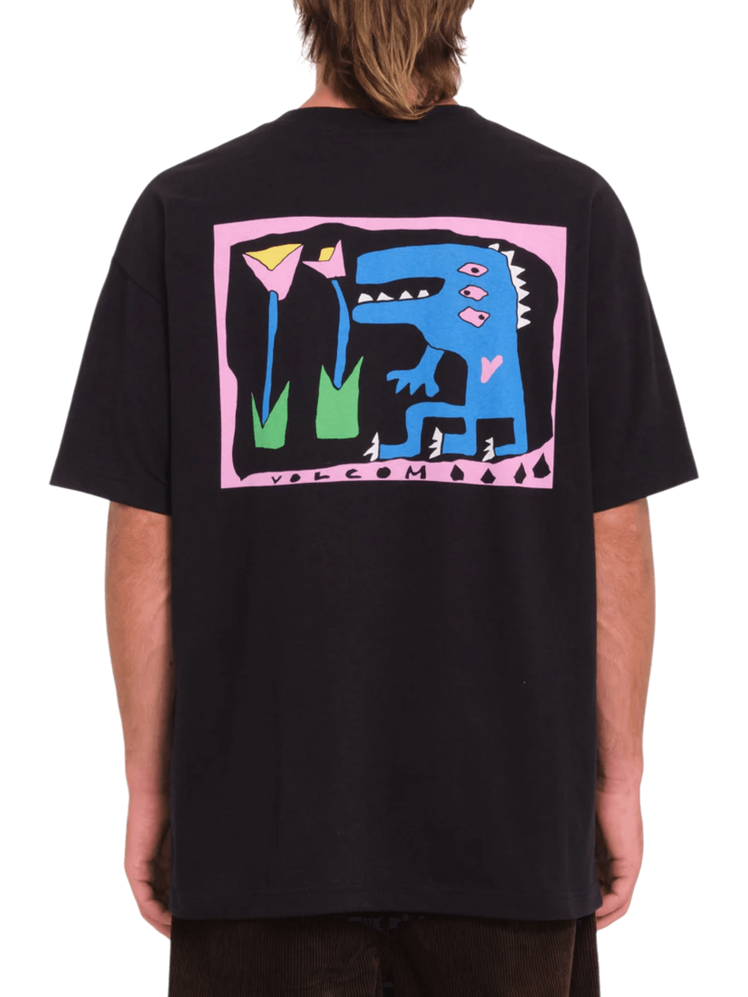 Volcom Arthur Dino Lse Sst Blk Tişört