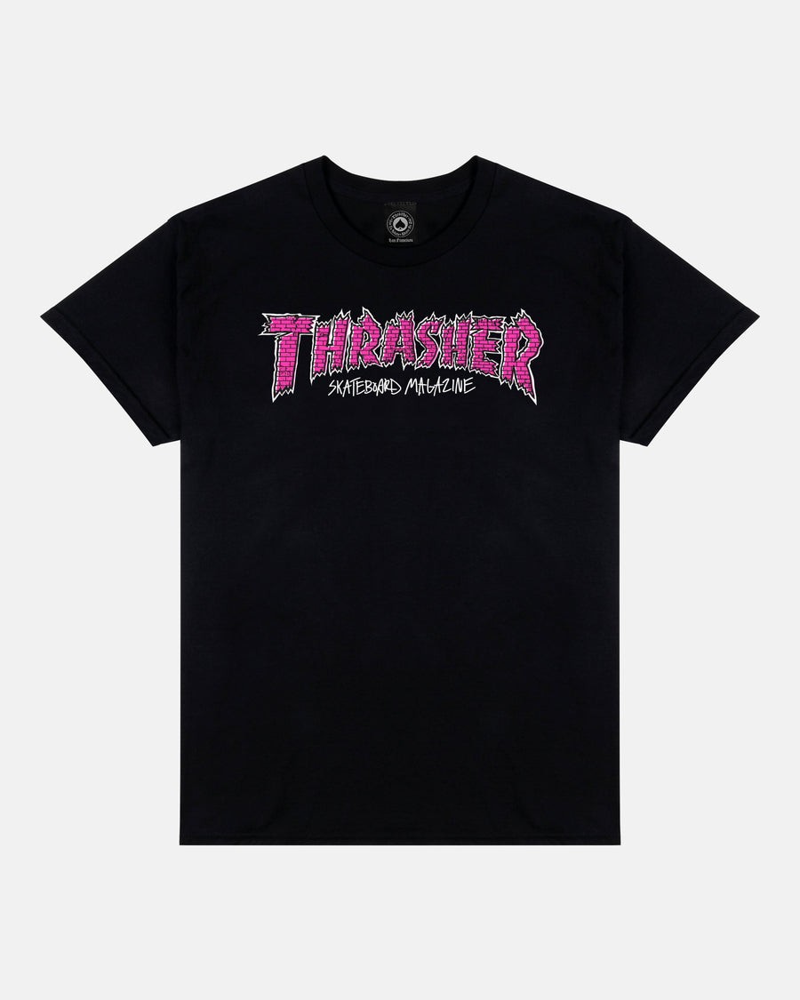 Thrasher Brick Black Tişört