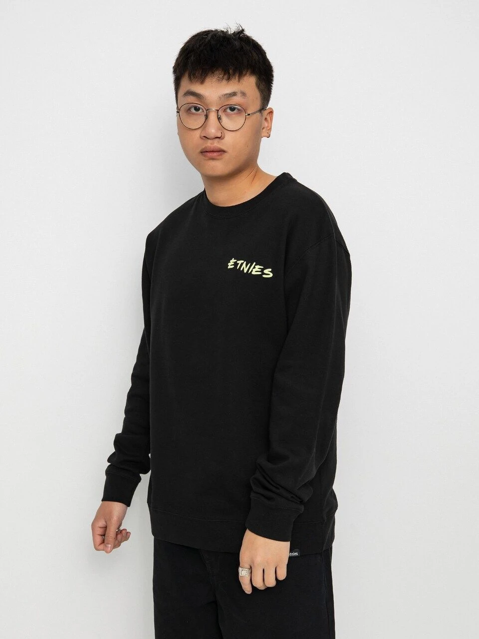 Etnies Rp Circular Wave Crew Black Tişört