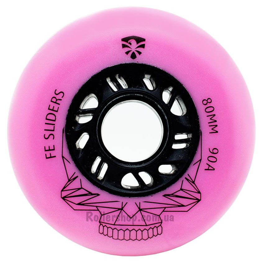 FE Slider Pink 90A 80mm Paten Tekerleği   4 lü Set