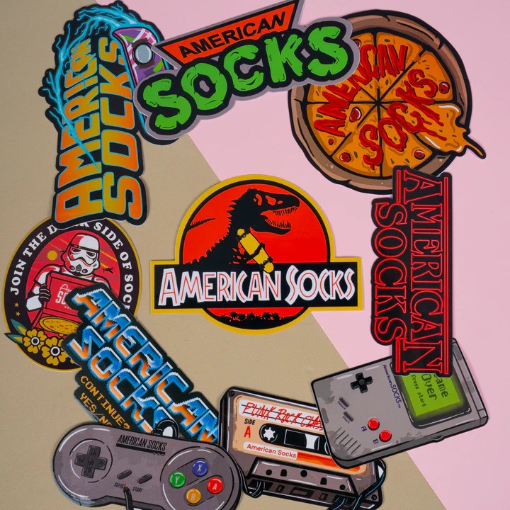 American Socks 90s Sticker Seti