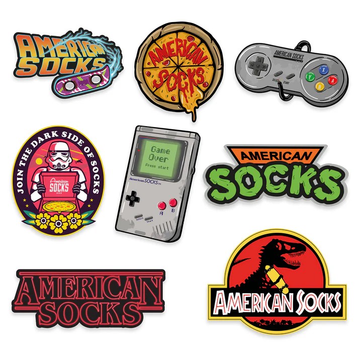 American Socks 90s Sticker Seti